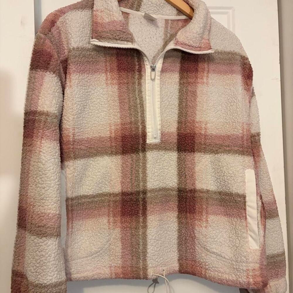 Cozy no boundaries sherpa pullover